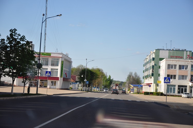 Main street Byerazino, 2017. Photo by Alan Kaul