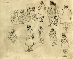 Panjes  -men, some with Lapti.jpg