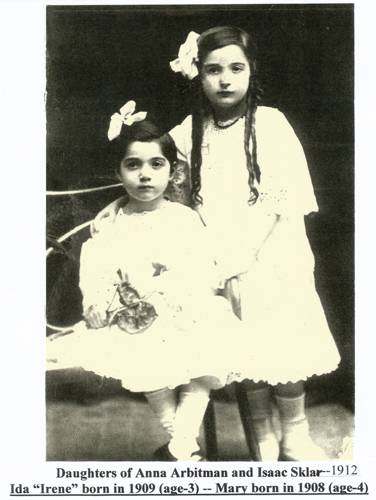 Sklar
                daughters Irene and Mary