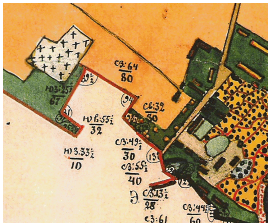larger view of palace and
        aerial