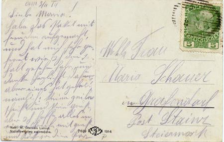 Back of Post Card