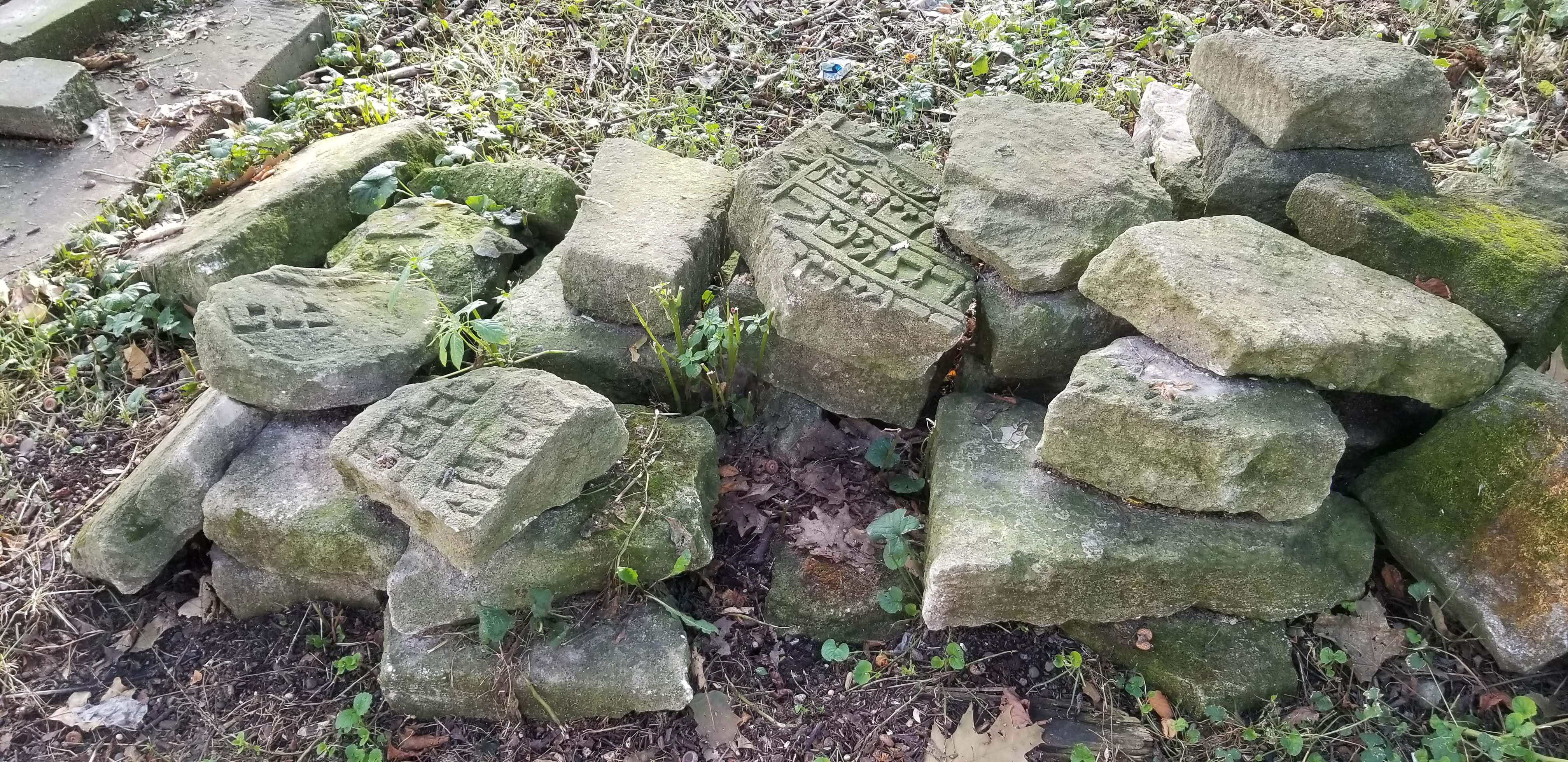 Pile of headstones