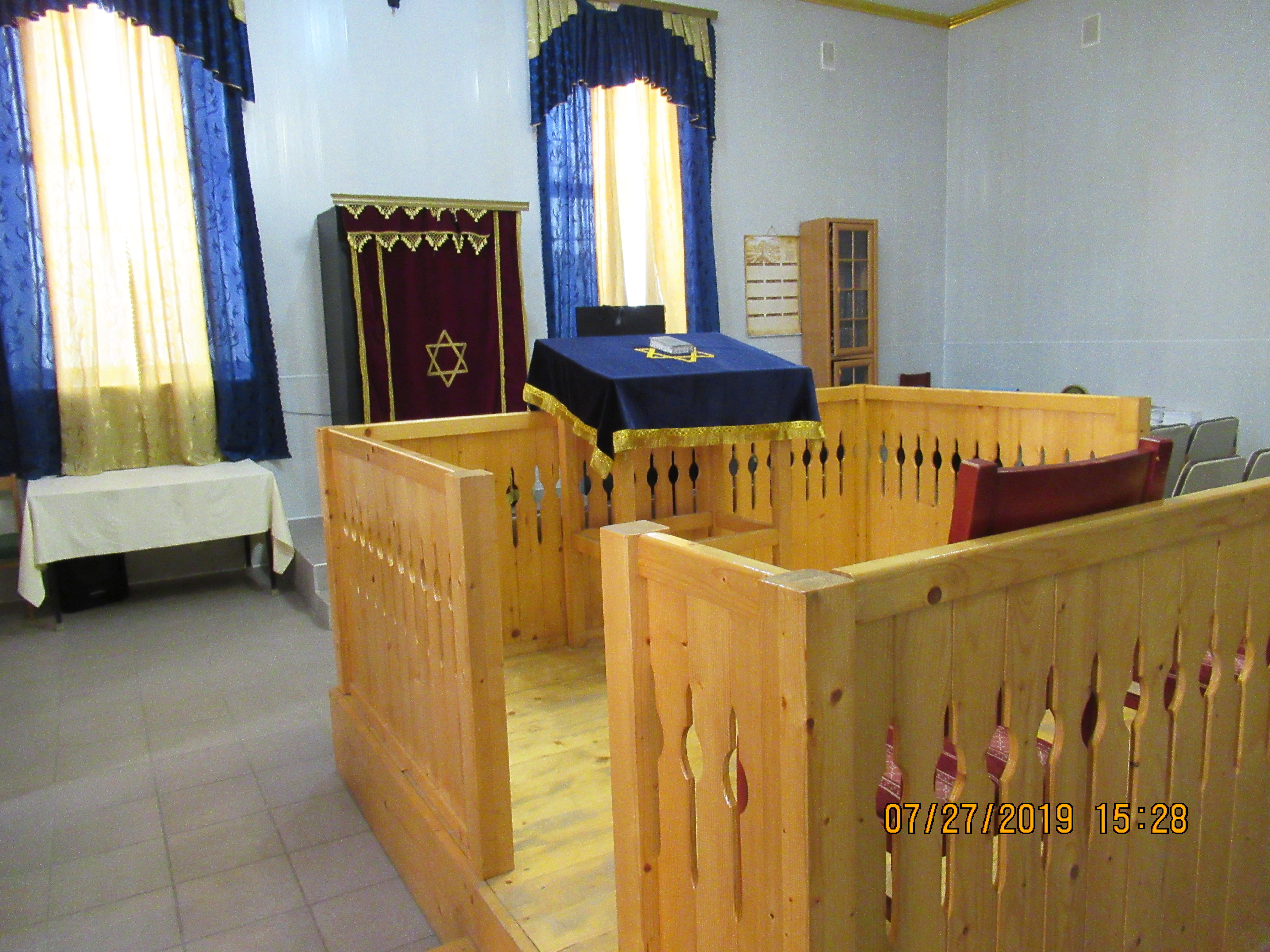 Interior of synagogue