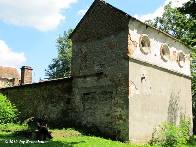 Remains of old
defensive embankment, known as
"baszta"