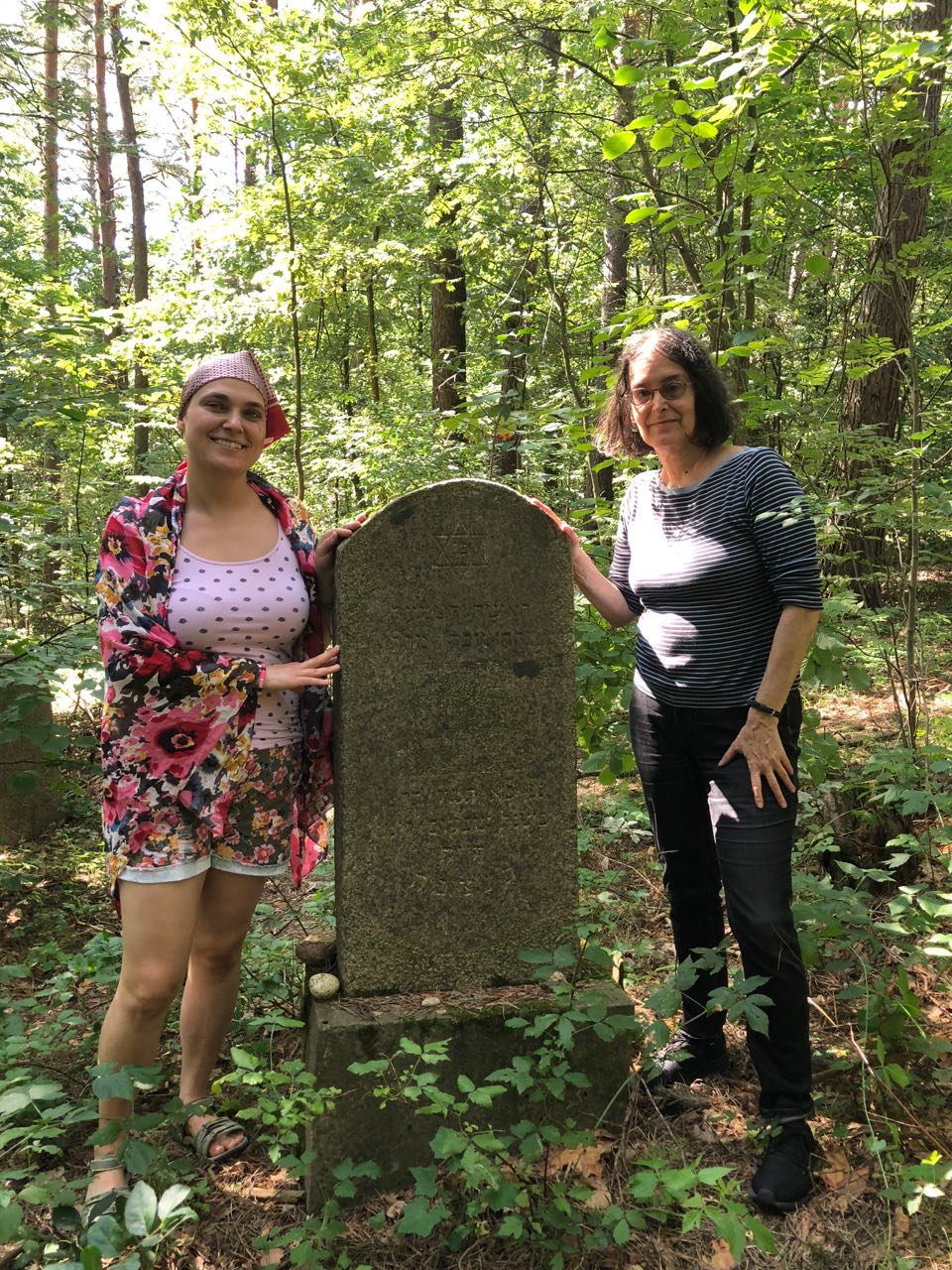 At
                                gravestone of Bella Shapiro