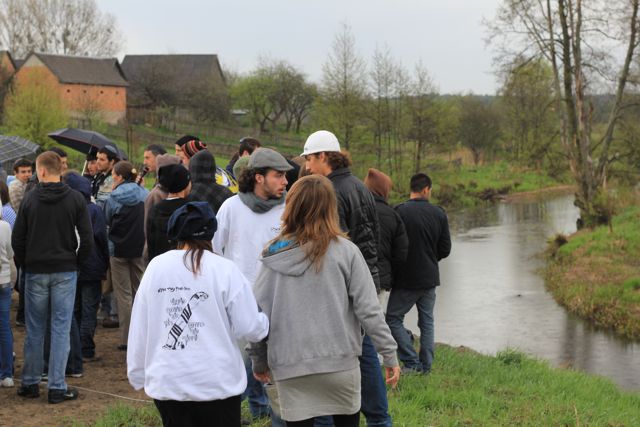Students at
            Narewka River