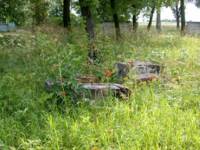 Remains of gravestones from the Jewish Cemetery 
