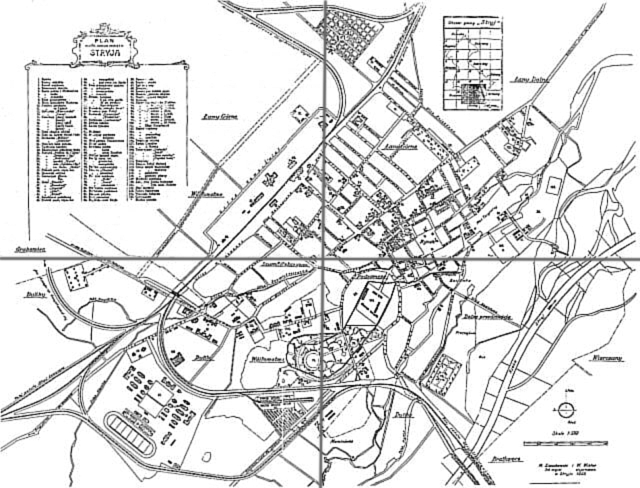 1922 map of Stryy