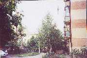 Apartment complex, built on the site of the old cemetery, Zielona Street.  There is no trace of the cemetery left.
