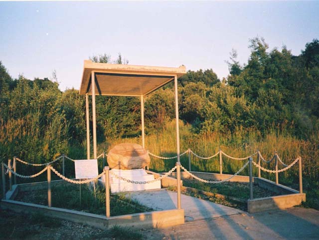 View of the updated Holobutow memorial monument
