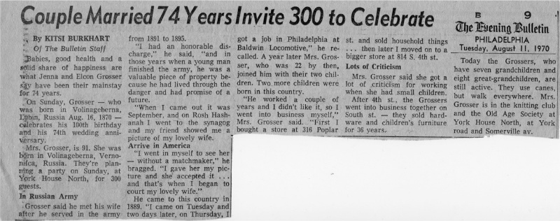 Grosser74thAnniversary