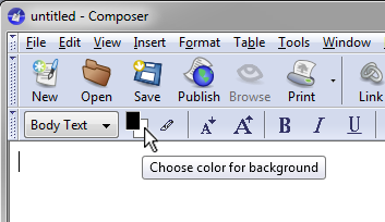 Background color box popup
