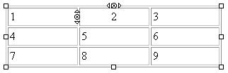 Example 3x3 table