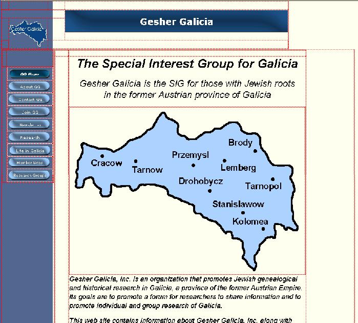 Gesher Galicia SIG page tables