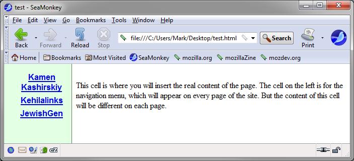 Navigation menu over green bar -- no border