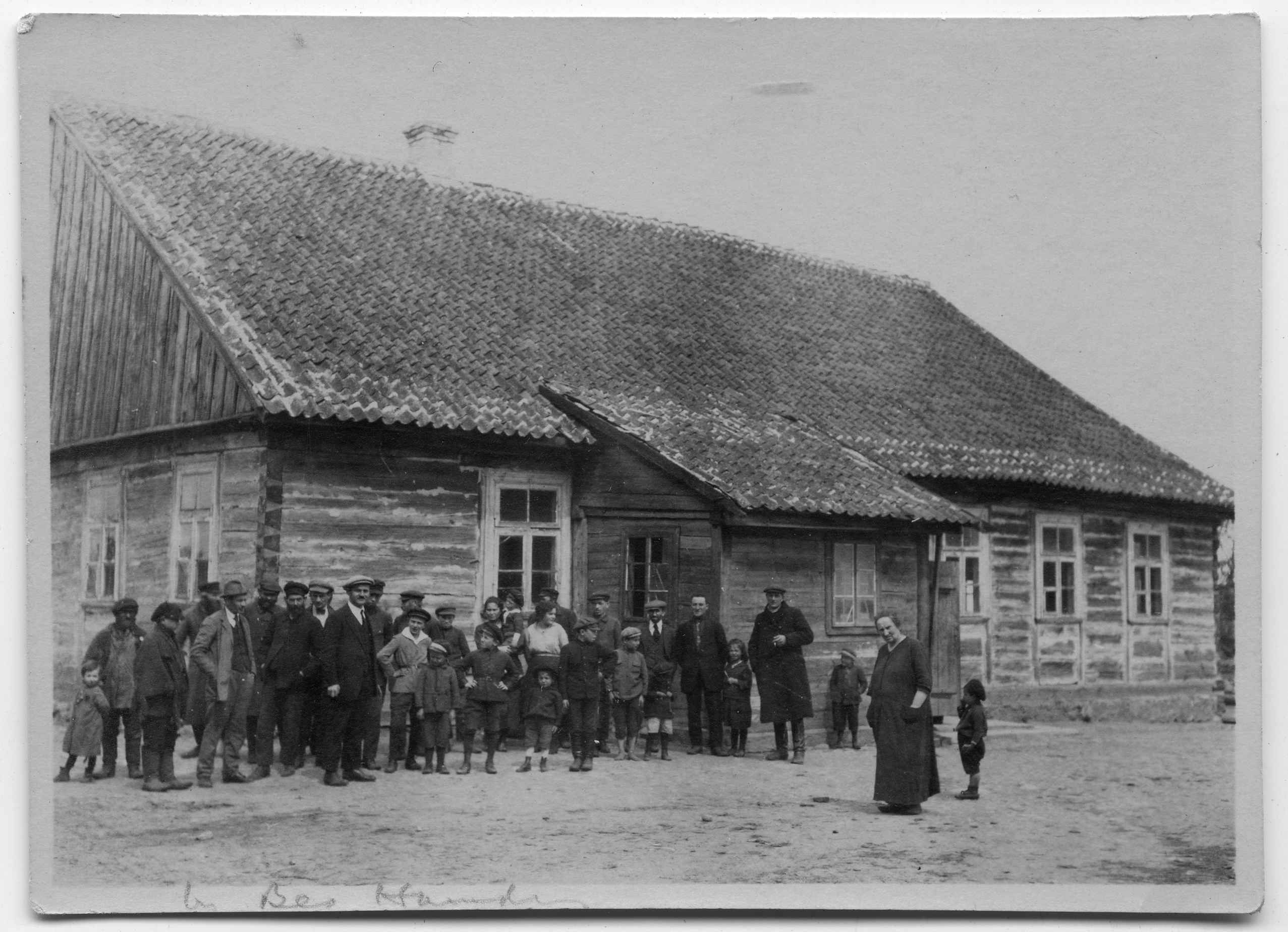  Dave Bloom (left foreground, dark suit and cap) 