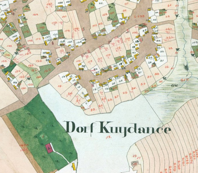 Kujdance cadestral map 1829