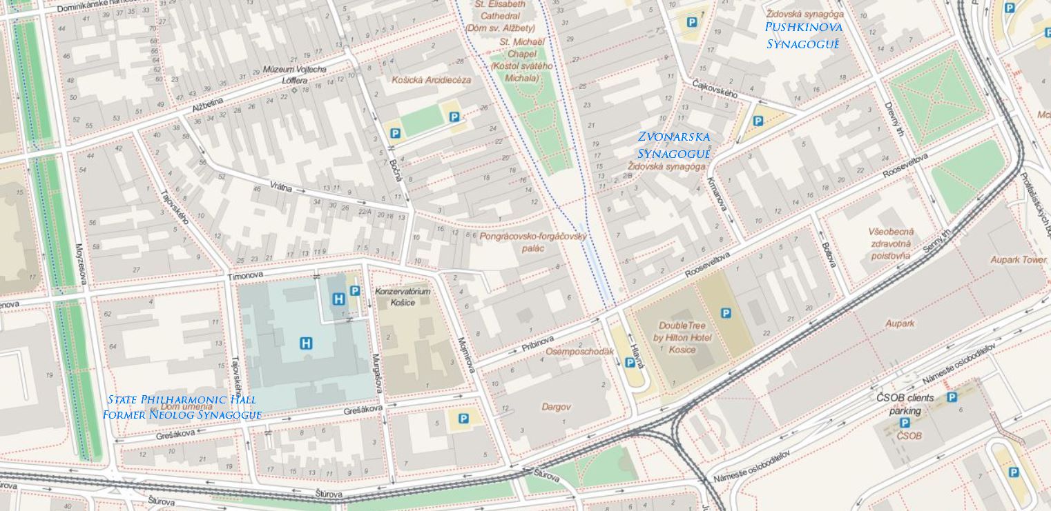 KosiceMap_JewishSites