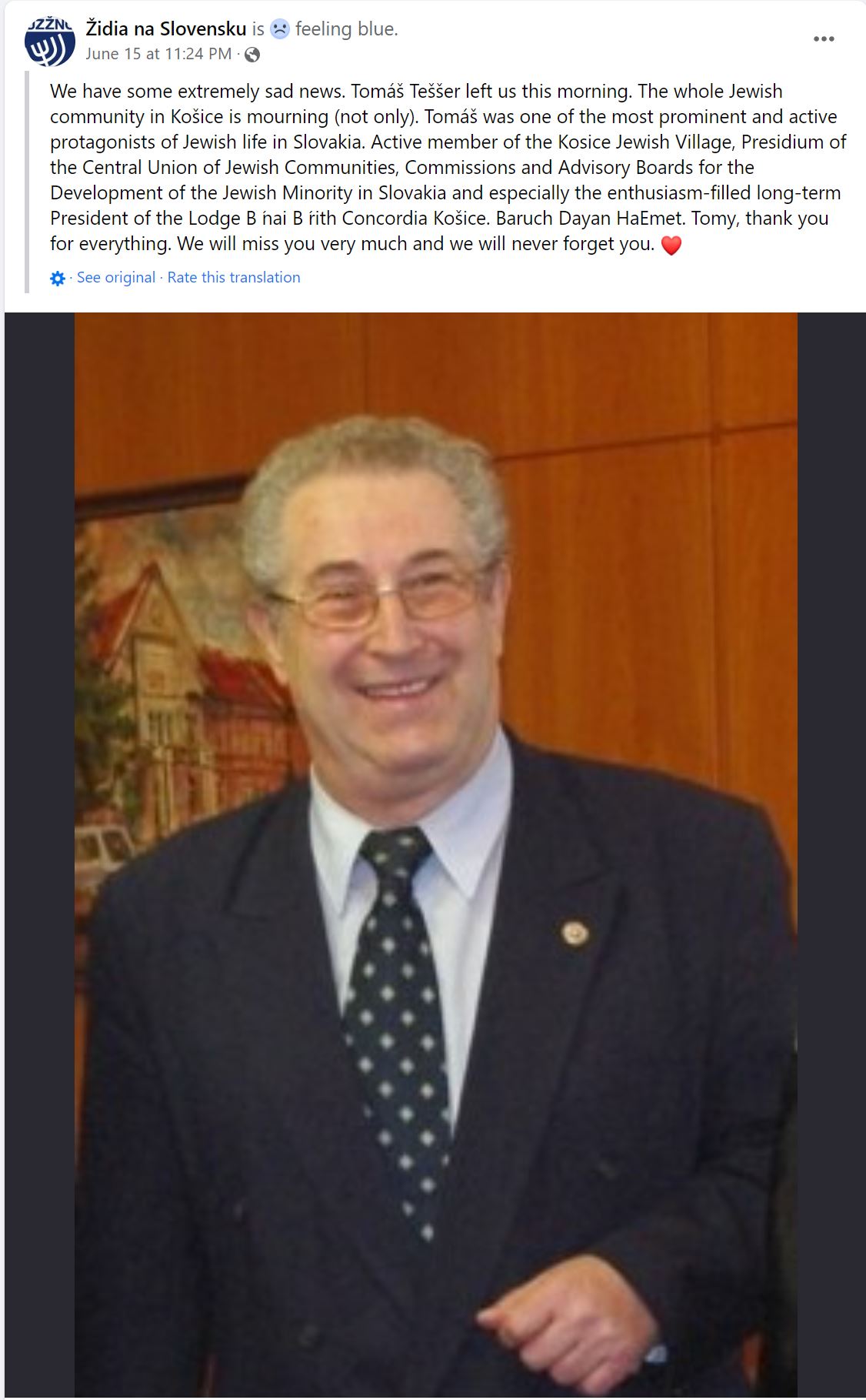 Tomas Tesser Facebook