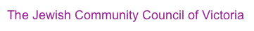 The Jewish Community Council of Victoria