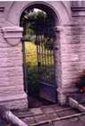 Cemetary Gate Closeup