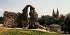 ruins and cathedral