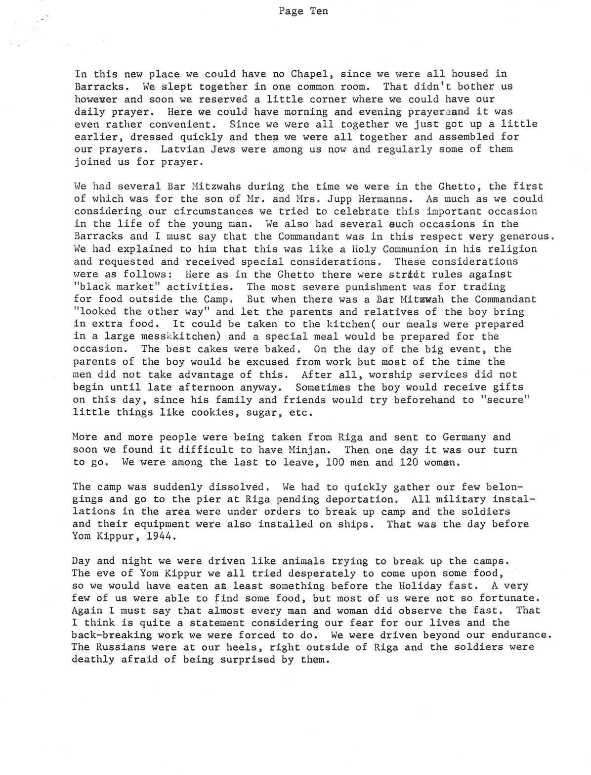 Life in the Riga Ghetto Page 10