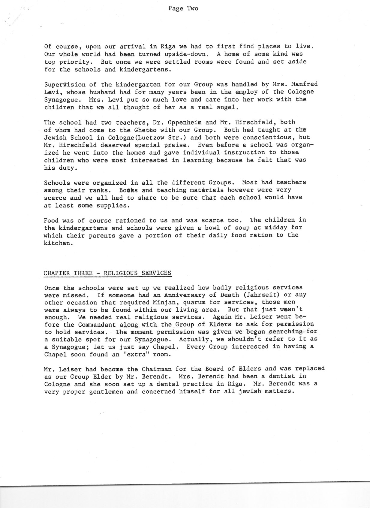 Life in the Riga Ghetto Page 2
