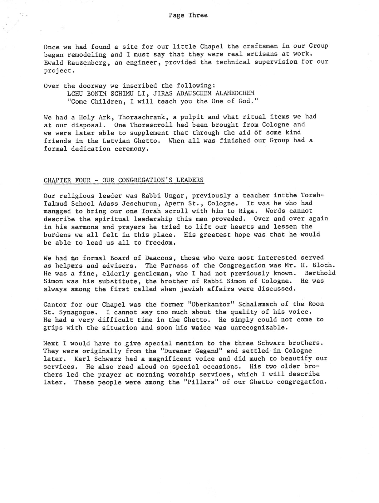 Life in the Riga Ghetto Page 3