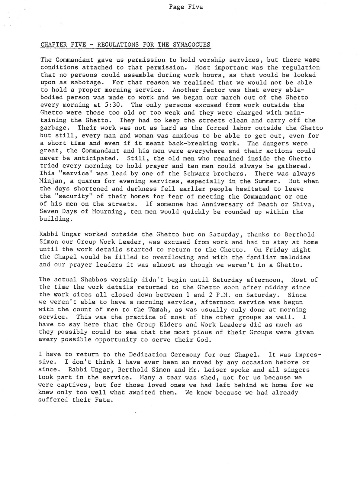 Life in the Riga Ghetto Page 5
