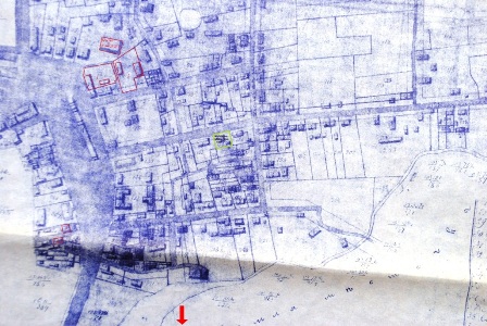 Map of Sveksna in 1910 - Part A.