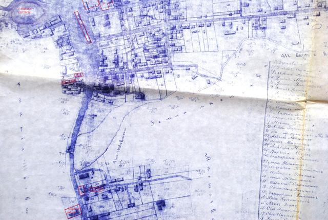 Map of Sveksna in 1910 - Part B.