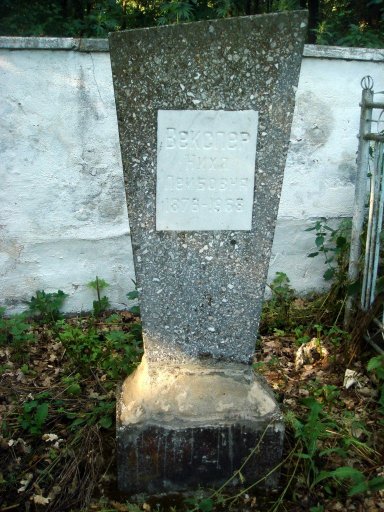 Tomstone of  Nikha Leibovna Velksler. Ternivka