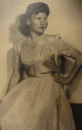 Trude Fellmann in Vienna (b. Halpern in 1925).